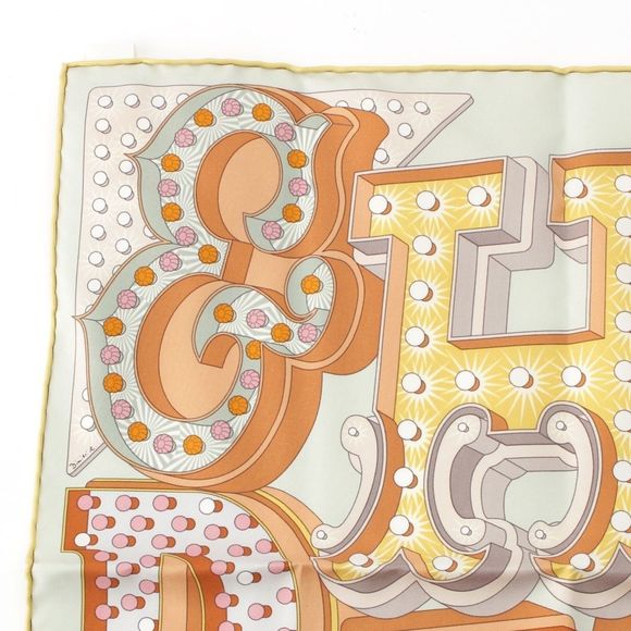 Hermes Carre 45 Petit Carre Hermes Electrique Silk Scarf Hermes Electrique - Picture 2 of 10